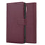 Dėklas Fancy Wallet Samsung A175 A17 4G/A176 A17 5G/A185 A18 4G/A186 A18 5G tamsiai raudonas