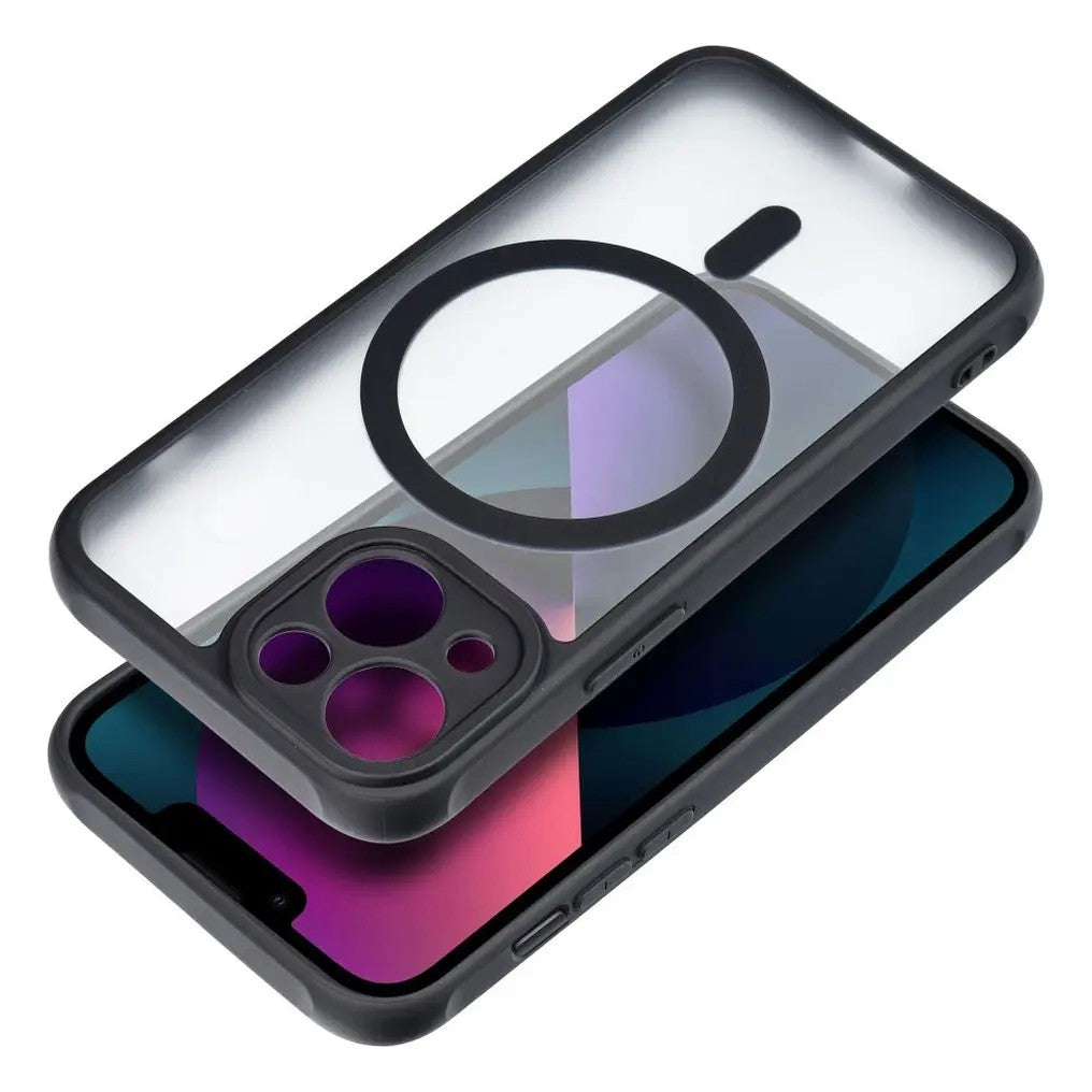 Dėklas Matte MagSafe Apple iPhone 13 juodas