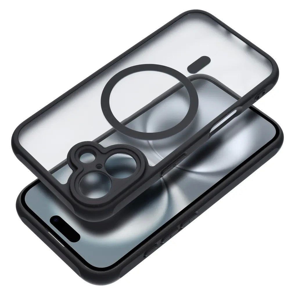 Dėklas Matte MagSafe Apple iPhone 16 juodas