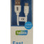 USB kabelis Tellos Type-C FastCharging baltas, 1.2m
