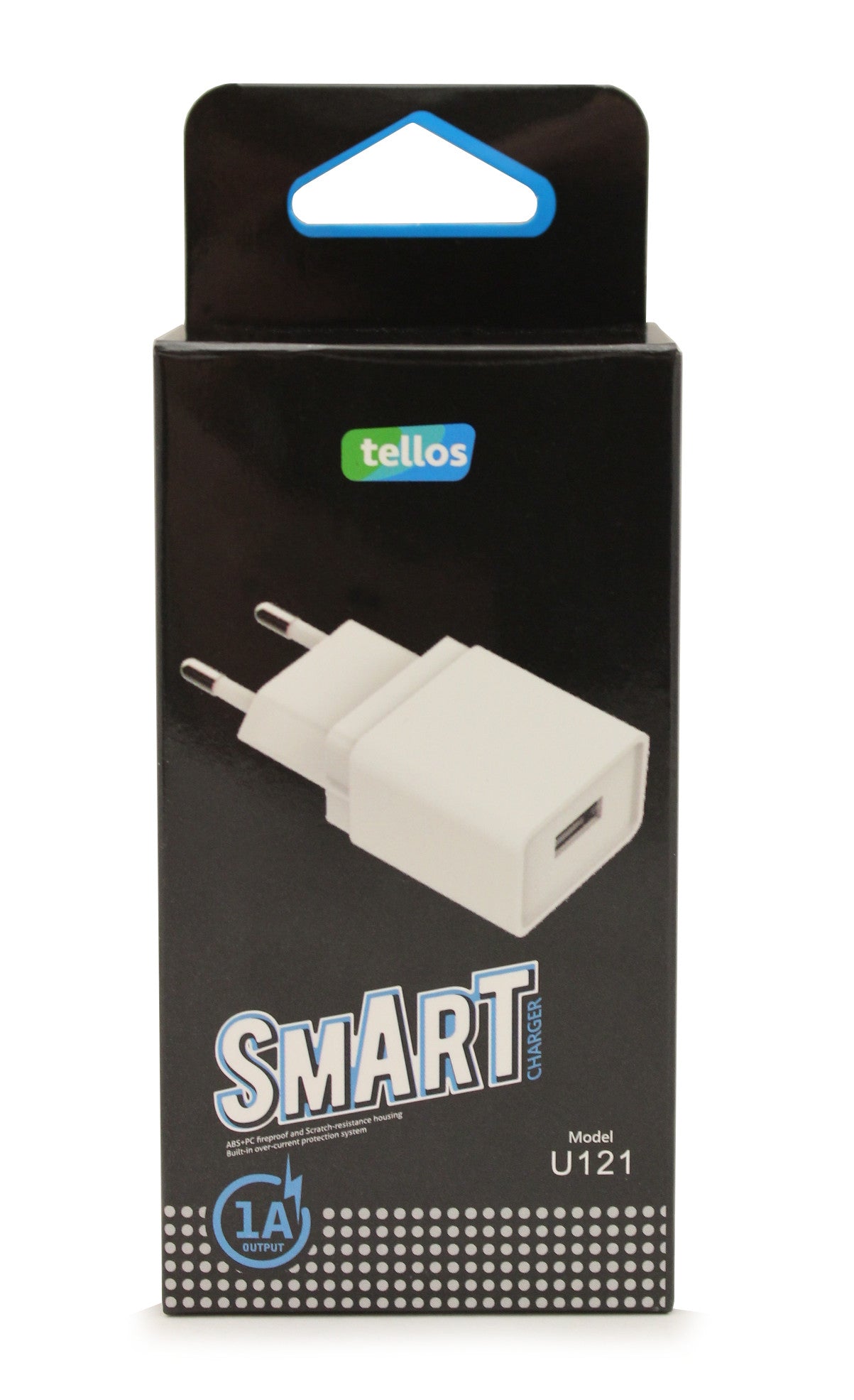 Įkroviklis Tellos su USB jungtimi U121 (1A)