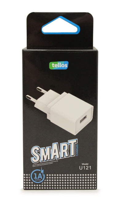 Įkroviklis Tellos su USB jungtimi U121 (1A)
