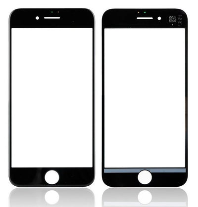 LCD stikliukas Apple iPhone 8/SE 2020 su rėmeliu ir OCA juodas V2 ORG