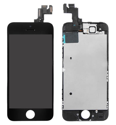 Ekranas Apple iPhone 5S/SE su lietimui jautriu stikliuku juodas Tianma