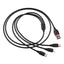 USB kabelis Borofone BX17 3in1 microUSB-Lightning-Type-C 1.0m juodas