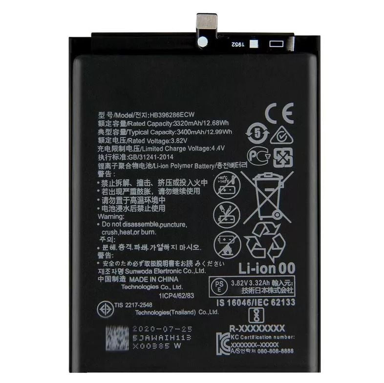 Akumuliatorius Huawei P Smart 2019/P20/Honor 10 Lite 3400mAh HB396286ECW OEM