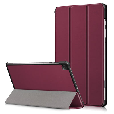 Dėklas Smart Leather Samsung P610/P615/P613/P619 Tab S6 Lite 10.4 bordo