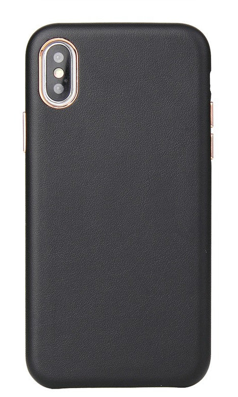 Dėklas Leather Case Apple iPhone 12 Pro Max juodas