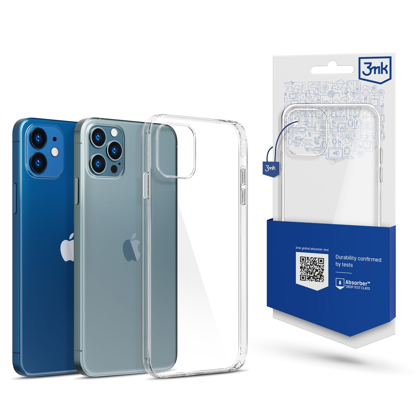 Dėklas 3mk Clear Case 1,2mm Apple iPhone 12/12 Pro