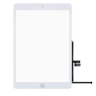 Lietimui jautrus stikliukas Apple iPad 10.2 2019/2020 (7th/8th generation) baltas su home mygtuku ir laikikliais HQ
