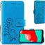 Dėklas Flower Book Samsung A226 A22 5G mėlynas