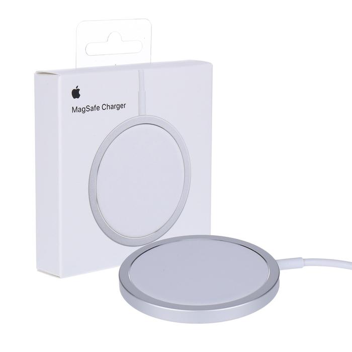 Įkroviklis belaidis originalus Apple MagSafe A2140 15W MHXH3ZM/A pakuotėje baltas