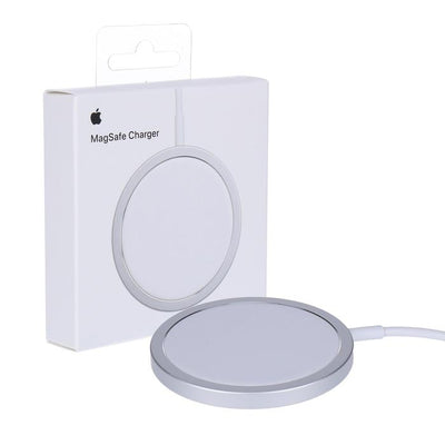 Įkroviklis belaidis originalus Apple MagSafe A2140 15W MHXH3ZM/A pakuotėje baltas