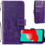 Dėklas Flower Book Samsung A536 A53 5G violetinis