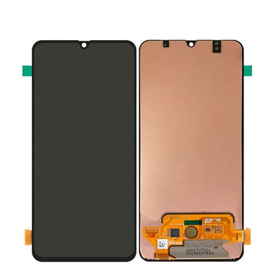 Ekranas Samsung A705 A70 su lietimui jautriu stikliuku juodas (real size) OLED