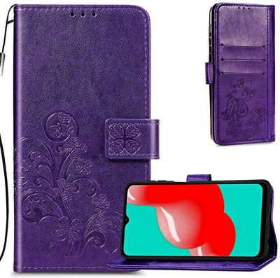 Dėklas Flower Book Samsung A136 A13 5G/A047 A04s violetinis