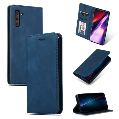 Dėklas Business Style Huawei P30 Lite tamsiai mėlynas