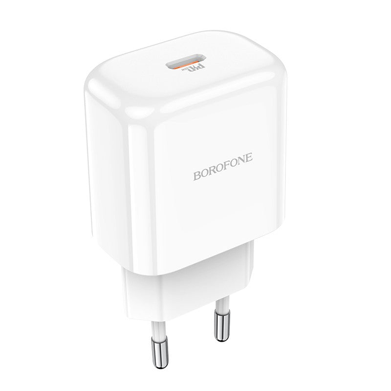 Įkroviklis Borofone BN3 Type-C QC 3.0, PD 2.0 20W, baltas