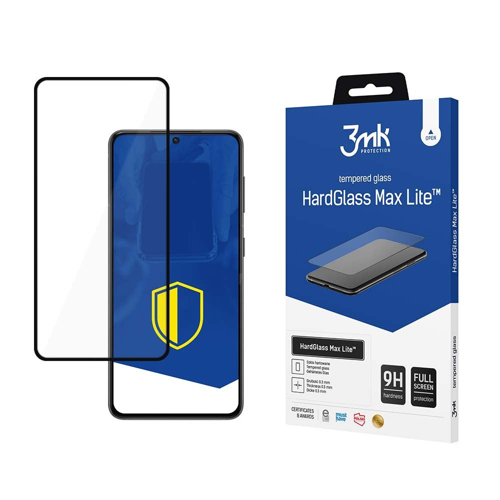 LCD apsauginis stikliukas 3mk Hard Glass Max Lite Samsung G991 S21 5G juodas