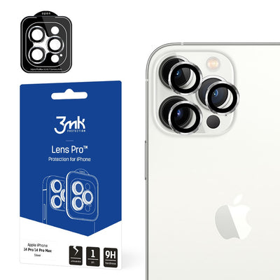 Apsauginis stikliukas kamerai 3mk Lens Pro Apple iPhone 14 Pro/14 Pro Max sidabrinis