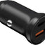 Automobilinis įkroviklis Devia Extreme PD20W+QC USB Quick Charge + Type-C PD juodas