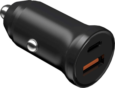 Automobilinis įkroviklis Devia Extreme PD20W+QC USB Quick Charge + Type-C PD juodas