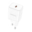 Įkroviklis Borofone BN6 Type-C PD+QC3.0 20W, baltas