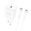 Įkroviklis Borofone BN6 Type-C PD+QC3.0 20W + Type-C, baltas