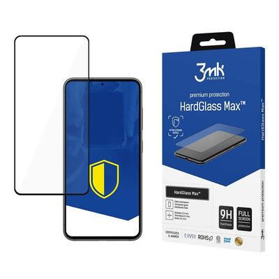 LCD apsauginis stikliukas 3mk Hard Glass Max Samsung S911 S23 5G juodas