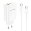 Įkroviklis Borofone BN10 Type-C 65W/USB-A 22.5W + Type-C baltas