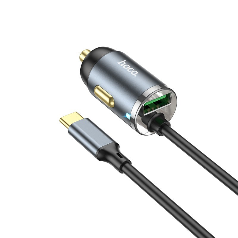 Automobilinis įkroviklis Hoco NZ7 PD20W+QC3.0 Type-C/USB-A