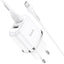 Įkroviklis Hoco N4 su dviem USB jungtimis + MicroUSB (2.4A) baltas