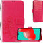 Dėklas Flower Book Samsung A245 A24 4G/A246 A24 5G rožinis-raudonas