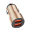 Automobilinis įkroviklis Borofone BZ19B 2xUSB-A QC3.0 36W auksinis