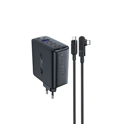Įkroviklis Acefast A37 100W GaN 3xUSB-C/1xUSB-A juodas
