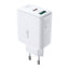 Įkroviklis Acefast A5 PD32W Type-C/USB-A baltas