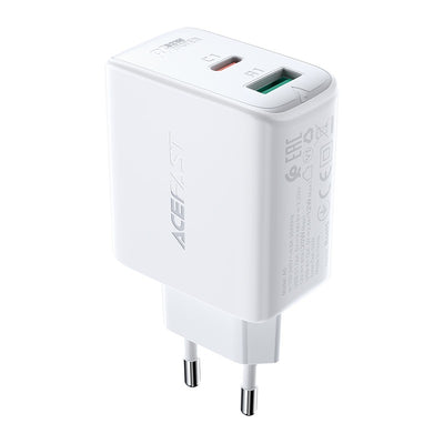 Įkroviklis Acefast A5 PD32W Type-C/USB-A baltas