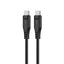 USB kabelis Acefast C3-03 60W USB-C to USB-C 1.2m juodas