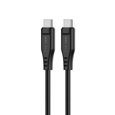 USB kabelis Acefast C3-03 60W USB-C to USB-C 1.2m juodas