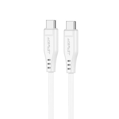 USB kabelis Acefast C3-03 60W USB-C to USB-C 1.2m baltas