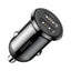 Automobilinis įkroviklis Baseus Grain Pro 2xUSB-A 4.8A juodas CCALLP-01