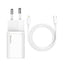 Įkroviklis Baseus Super Si 20W + Lightning 1.0m baltas TZCCSUP-B02