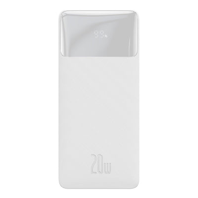Išorinė baterija Power Bank Baseus Bipow 20W 10000mAh + MicroUSB 0.25m balta PPBD050502