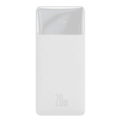 Išorinė baterija Power Bank Baseus Bipow 20W 30000mAh + MicroUSB 0.25m balta PPBD050402