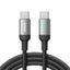 USB kabelis Joyroom S-CC100A10 Type-C to Type-C 100W 2.0m juodas