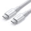 USB kabelis Ugreen US300 USB-C to USB-C 5A 100W 1.5m baltas
