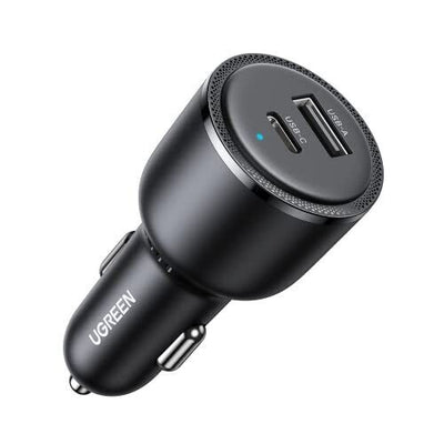 Automobilinis įkroviklis Ugreen CD239 USB-C/USB-A 63W juodas