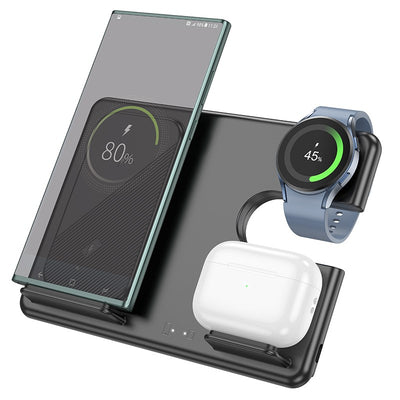 Įkroviklis belaidis Hoco CQ2 (Samsung) 3-in-1 juodas