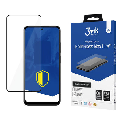 LCD apsauginis stikliukas 3mk Hard Glass Max Lite Xiaomi Redmi Note 12S juodas