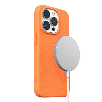 Dėklas Joyroom JR-BP006 Magnetic Protective Phone Case Apple iPhone 15 oranžinis